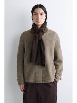 COS - Unisex Brown PURE CASHMERE SCARF
