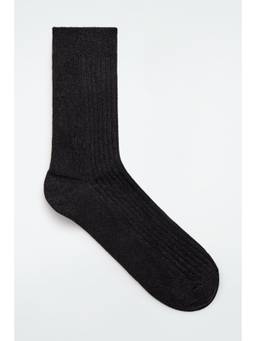 COS - Women Black RIBBED LUREX SOCKS