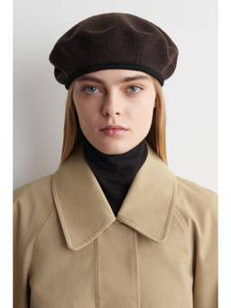 COS - Women Brown WOOL-YAK BERET