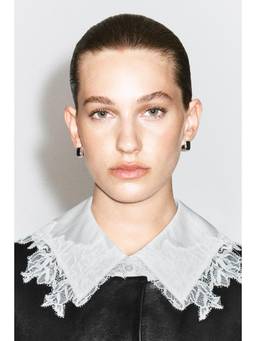 COS - Women White LACE-DETAIL COLLAR
