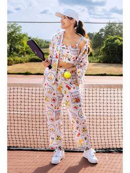 All Eyes On You - Multi-Colour Positano Printed Co-Ord Set