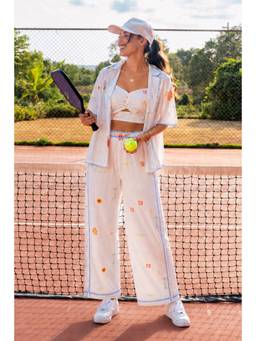 All Eyes On You - Mykonos White Co-Ord Set