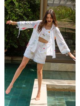 All Eyes On You - Santorini White Co-Ord Set