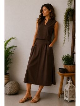 CANOOPI - Brown Terra Midi Skirt