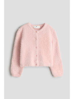 H&M - Girls Pink Fluffy cardigan