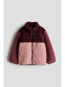H&M - Girls Pink Teddy jacket
