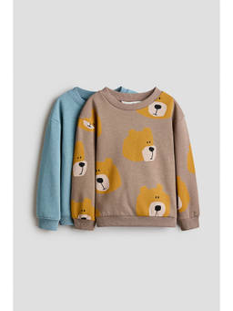 H&M - Boys Multi-Color 2-pack printed sweatshirts