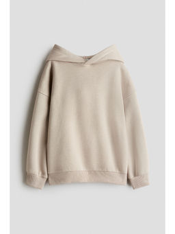 H&M - Boys Beige Brushed-inside hoodie