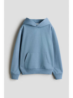 H&M - Boys Blue Brushed-inside hoodie