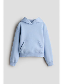 H&M - Girls Blue Brushed-inside hoodie