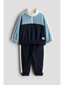 H&M - Boys Blue 2-piece fleece sweatshirt set