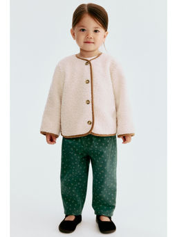 H&M - Girls White Teddy jacket