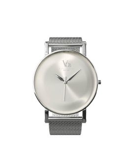 Vanderbilt New York - Men White and Silver-Mesh Strap-Quartz Watch-18MTWHT (M)