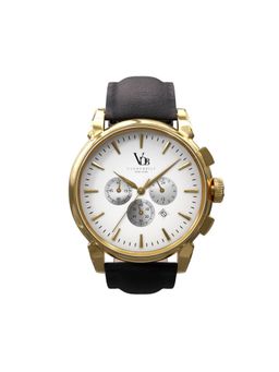 Vanderbilt New York - Men White and Coffee Brown-Chronograph-Quartz Watch-22SWGLD (M)