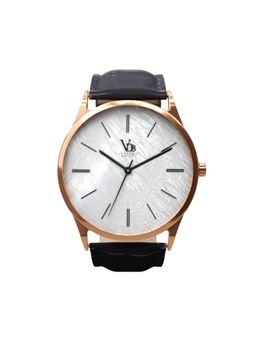 Vanderbilt New York - Men White and Black-Leather Strap-Quartz Watch-23BKWHTBLK (M)