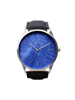 Vanderbilt New York - Men Blue and Black Leather Strap-Quartz Watch-25BKBLUBLK (M)