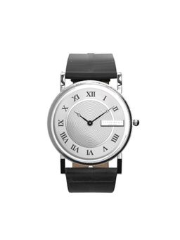 Vanderbilt New York - Men White Dial and Black-Leather Strap-Quartz Watch-38CMWHT (M)