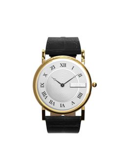 Vanderbilt New York - Men Silver Dial and Black-Leather Strap-Quartz Watch-40CMWHT (M)