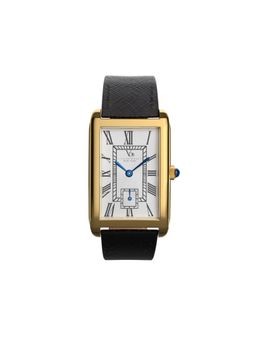 Vanderbilt New York - Women White Dial and Black-Leather Strap-Quartz Watch-49TS16GLD (S)