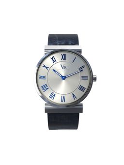 Vanderbilt New York - Women Silver Dial and Blue Leather Strap-Quartz Watch-51WNSSLBU (M)