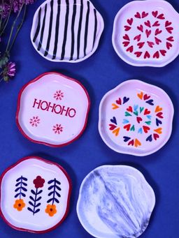 WEAVING HOMES - Chic Dessert Plates (Set of 6)