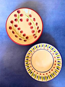 WEAVING HOMES - Cherry Tomato & Bohemian Pasta Plate (Set of 2)