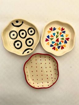 WEAVING HOMES - Serene Sweet Dessert Plate (Set of 3)