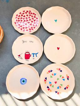 WEAVING HOMES - Love Bites Snack Plate (Set of 6)