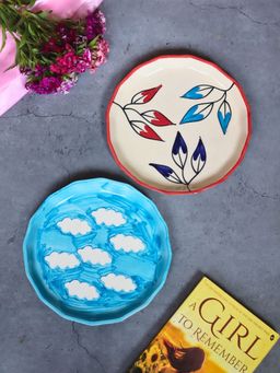 WEAVING HOMES - Petals & Cloud Snack Plates (Set of 2)