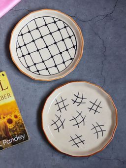WEAVING HOMES - Criss Cross & Tic Tac Toe Snack Plate (Set of 2)