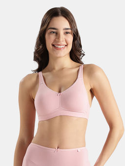 Jockey - Fe41 Wirefree Non Padded Plus Size Cotton Everyday Bra-Crush N Blush
