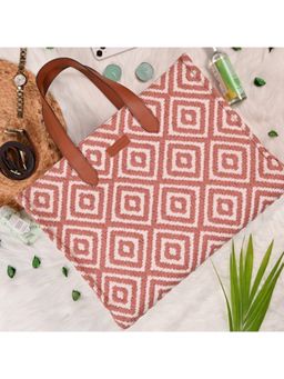 Visual Echoes - All Day Tote Peach Pulse