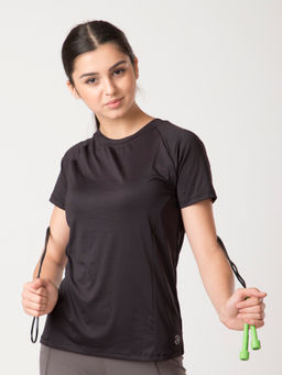 Kica - Ace Running Top With Lazer Back Detailing - Black