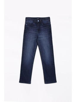 Allen Solly - Boys Navy Blue Regular Fit Jeans