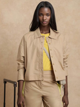 RAREISM - Nocam-S Primary Beige Plain Relaxed Fit Shirt