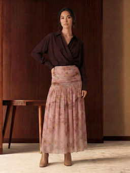 DaKauz - Pink Drift Pleated Skirt