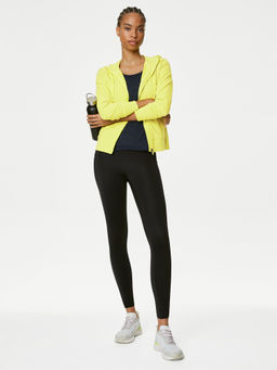 Marks & Spencer - Yellow Cotton Rich Zip Up Bomber Jacket