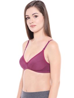 Bodycare - Perfect Coverage Bra In Wine-Coral-Purple Color (Pack of 3)