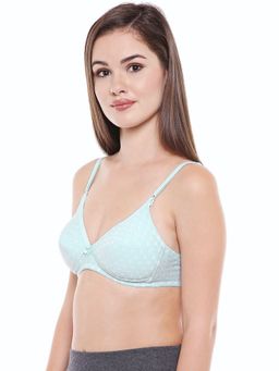 Bodycare - Lightly Padded T-Shirt Bra In Lemon-Sky Color (Pack of 2)