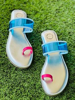 dhaaga - Aqua Pop - Beach One Toe Flat