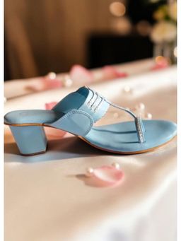 Dhaga - Powder Blue Block Heel