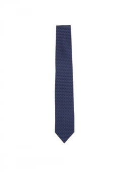 Ferragamo - Blue Gancini Logo Tie
