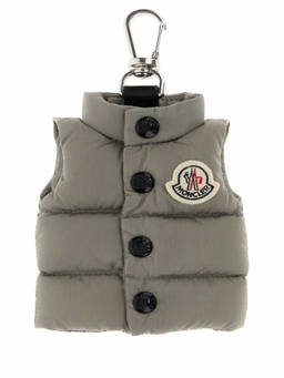 Moncler - Grey Vest Solid Key Holder