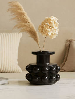 Whispering Homes - Simania Vase - Black