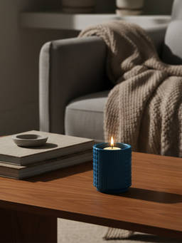 Whispering Homes - Nuru Candle Holder - Sky Blue