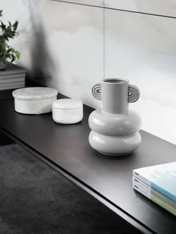 Whispering Homes - Deniz Deco Grey Vase - Small