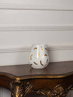 Whispering Homes - Hoja Vase - White