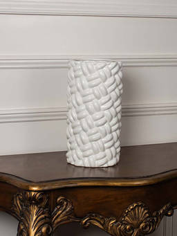 Whispering Homes - Saifaldin Vase - White
