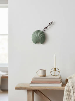 Whispering Homes - Cebu Hanging Wall Vase - Light Green