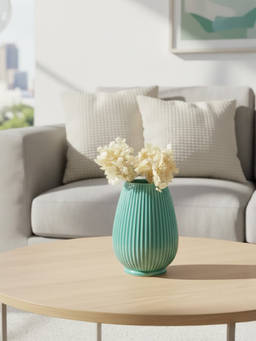 Whispering Homes - Rigel Ceramic Flower Vase - Green